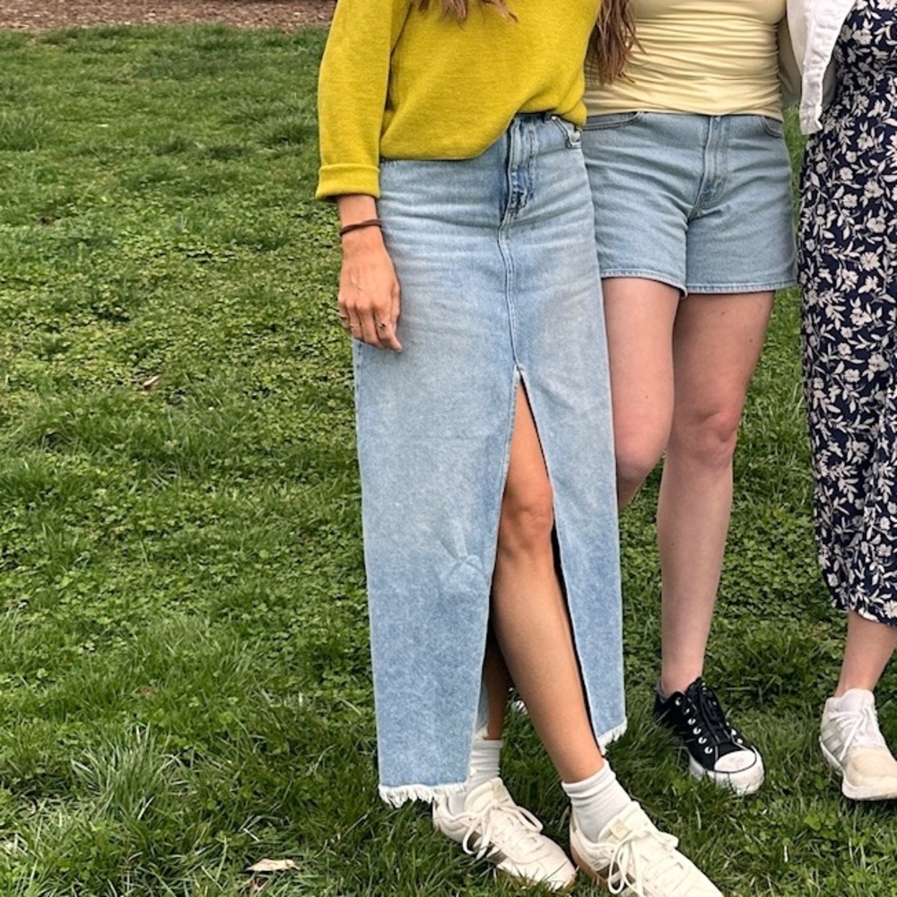 Anthropologie Denim Maxi Skirt Size 2 - Picture 6 of 7